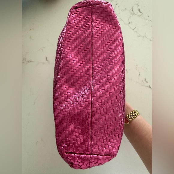 NEW By Anthropologie Frankie Clutch Hot Pink - Picture 8 of 8